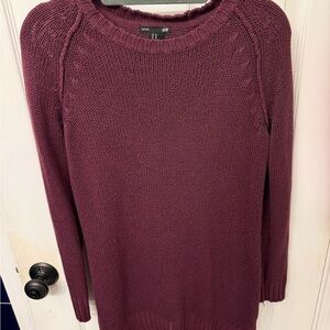 H&M Women's Deep Purple Crew Neck Sweater